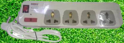 Excel Premium Branded Spike Guard 4 SOCKET with 1 Power Switch 4  Socket Extension Boards