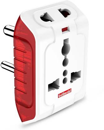 Goldmedal Spice Multi Plug | Travel Adaptor | 1  Socket Extension Boards