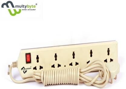 A Plus Products Multybyte 5+1 Extension Board with 4 MTR Cable 5  Socket Extension Boards