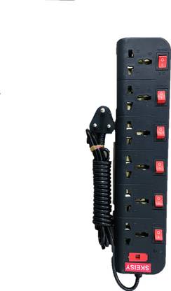 Skeisy A031 6socket plus 6 switch extension board 6 Socket Extension Boards