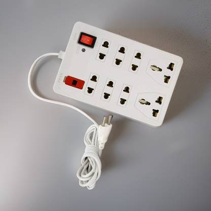 TOOLART Universal Socket and 1 Switch Power Extension Board exa86 8  Socket Extension Boards