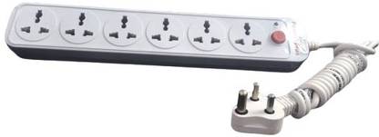 EXTENSIONBOARD Extension Board, 6 Sockets & 1 Switch (6A, 240V) 6 Socket Extension Boards