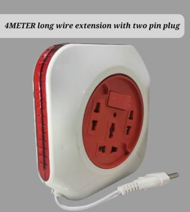 BAHUL Small plug extension 4 meter long wire for small load 3  Socket Extension Boards