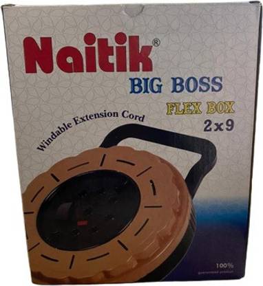 Naitik 2*9 BIG BOSS FLEX BOX ROUND WIRE 3  Socket Extension Boards