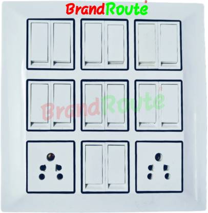BrandRoute 18 Modular Sheet Board Switch Socket Boards Assembled 2  Socket Extension Boards