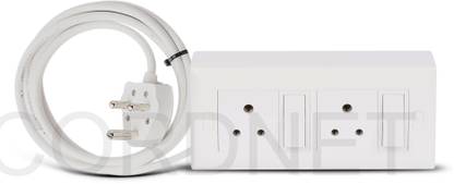 Cordnet Premium Modular Extension Board With 3 Core Wire 4  Socket Extension Boards