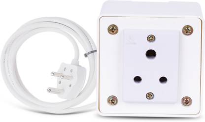 JELECTRICALS Classic Premium Heavy Duty Extension With 3 Core Wire & 6AMP Plug 1  Socket Extension Boards