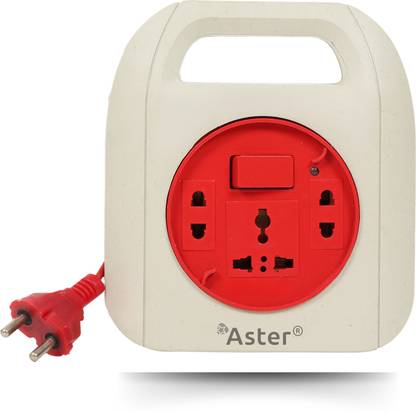 Aster 2-Pin Extension Board with 3 Sockets, LED Indicator, and 5M Power Cable 2  Socket Extension Boards