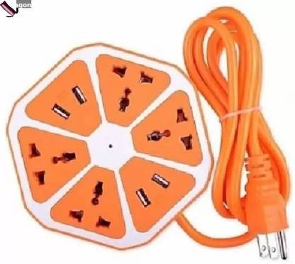 jorugo H480 Hexagon Socket Extension board with 4 USB 2.0Amp charging point 8 Socket-1 4  Socket Extension Boards