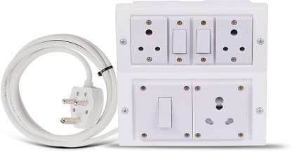 JELECTRICALS Classic Premium Heavy Duty Extension With 3 Core Wire & 16AMP Plug 3  Socket Extension Boards