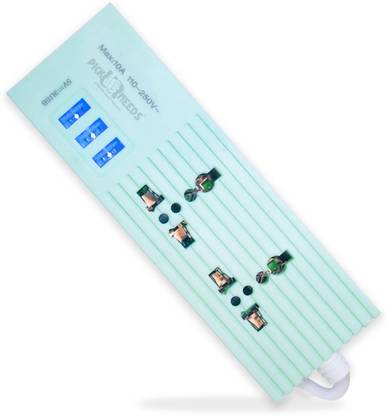 Daily Needs Shop Extension Cord With 2 Socket & 3 USB Port Extension Boards for Multiple Use 2  Socket Extension Boards