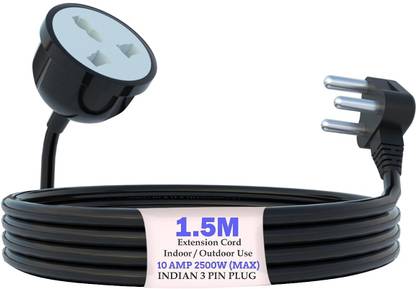 MX Expandable Electric Extension Board Heavy Duty 1.5M Long Cord 2500W 10A (4218) 1  Socket Extension Boards