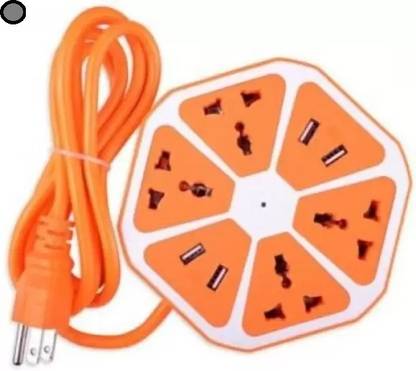 Stybits A341 Hexagon Socket Extension board 4 USB 2.0Amp charging point Extension Boards 4  Socket Extension Boards