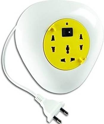 WEARE CLASSIC TIME Multi Plug Universal Triangle Shape with Indicator Extension Flex Board 3  Socket Extension Boards