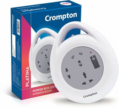 Crompton Powerbox Swirlo HD 16A Reel with 4 metrer cable length 3  Socket Extension Boards