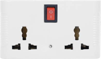 darpan Multiplug, Adaptor Heavy Brass Master Switch With Heavy internal Copper Wiring 4  Socket Extension Boards