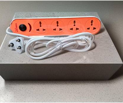 SOLIDCIRCUIT Three Pin Plug Extension Cord-EC14 4  Socket Extension Boards