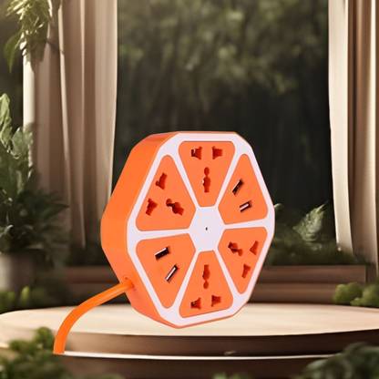GUGGU Hexagon Socket Power Strip With USB Charger 4 Outlets-4 USB Ports Extensioni119 4  Socket Extension Boards