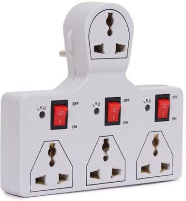 Digiway 4 UNIVERSAL SOCKET 3 SWITCH MULTIPLUG 4  Socket Extension Boards