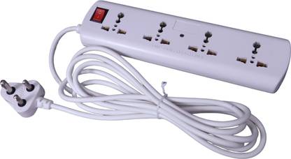 CHITRATECH Extension Board With 3 Meter Wire And Good Quality Extension Cord 4  Socket Extension Boards