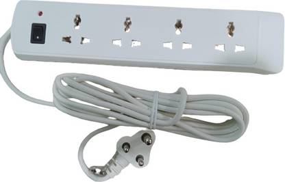 BAJAJ Bajaj 4-Way Spike and surge guard 5 MTR 4  Socket Extension Boards