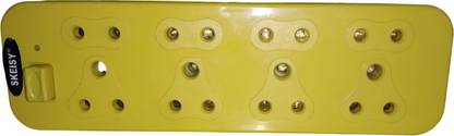 Skeisy NEW SK EXTENSION CORD 8 SOCKET 1 POUESH BUTTON POWER REQUAIRMENT 240/6AMP 8  Socket Extension Boards