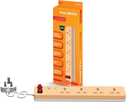 HALONIX ADD-ON XTEND SPIKE GUARD EC 3 Meter cable 4  Socket Extension Boards