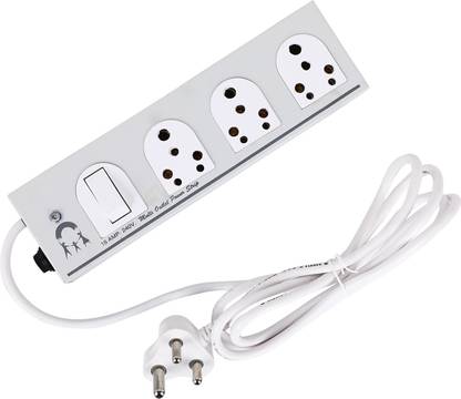 CADEAU 16A Extension Cord with 16A Switch and Socket ,Three Way Extension Board, Power Cord Extension Board , Surge Protector (White) 3  Socket Extension Boards