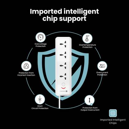 Portronics Power Plate 11 1500W 4 Socket Extension Boards