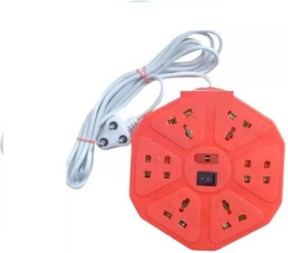 D-DEVOX SB EX-12 8 SOCKET PLUS ONE SWITCH EXTENSION BOARD WITH ONE LED INDICATOR 8  Socket Extension Boards