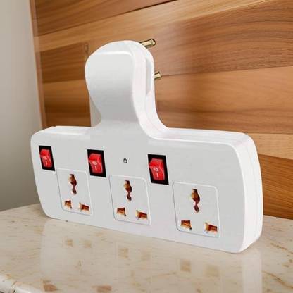 LifoDora 3 Multi-Plug with Individual Switches, LED Indicators Fuse 3 Socket nz 3  Socket Extension Boards