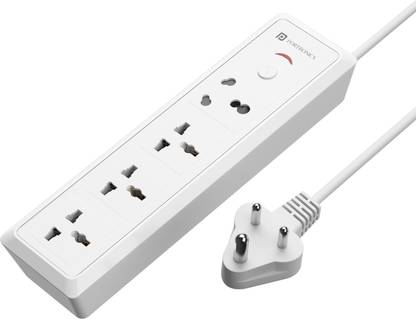 Portronics Power Plate 17 with 4 Sockets, 16 Amp, 3840 Watts, 3 Meter Cord, Safety Shutter 4  Socket Extension Boards