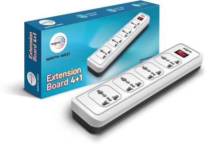 Wipro Essential 4 Plus 1 4  Socket Extension Boards