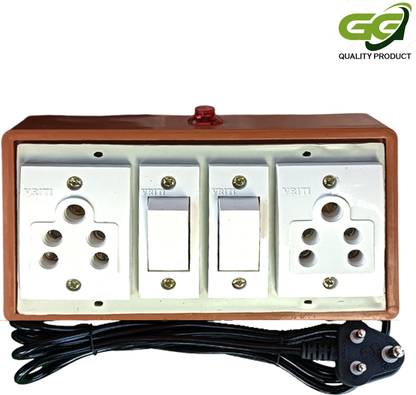 GG interprises GG 2socket and 2swicth Extension Board,indicater,Power Strip,(2.25M) 2  Socket Extension Boards