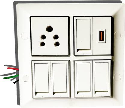 SSM Multipurpose Switchboard with USB port 1  Socket Extension Boards