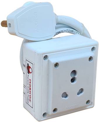 INDRICO 1 Socket 15A 16A 20A High Load Capacity 3000 Watts with 16A Big Plug PVC(2M) 1  Socket Extension Boards