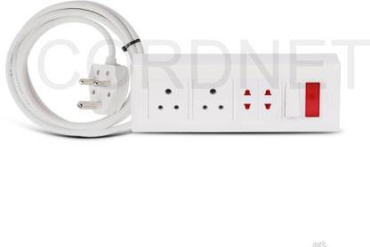 Cordnet Premium Modular Extension Board With 3 Core Wire 4  Socket Extension Boards