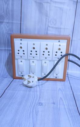 cromium 4+4 switch shocket extesion board 4  Socket Extension Boards