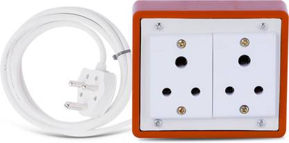 Cordnet Heavy Duty Extension Board With 6A 3 PIN Plug (Style19_12M) 2  Socket Extension Boards