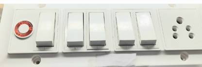 BAHUL Pvc modular switches board covered from back side with wire conection only 2 Socket Extension Boards