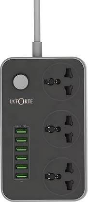 LA'FORTE Superior Power Strip with 6 USB and 3 AC Sockets 9  Socket Extension Boards