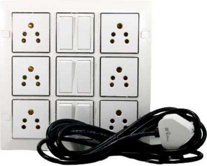 cromium 18 modular 6 Shocket 6 switch 6.5miter wire 6 Socket Extension Boards
