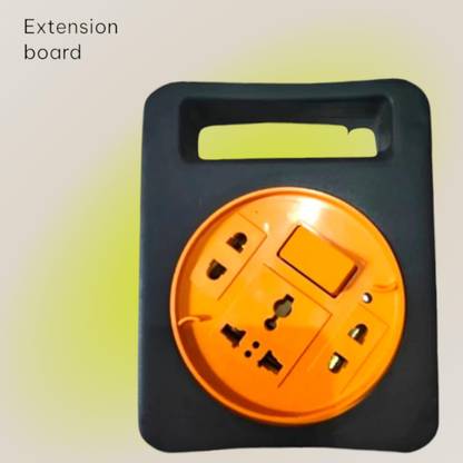 SRD UH-8S 1 Switch 2 Pin Socket Copper and Switch With Led light 2.5mtr wireD 3  Socket Extension Boards