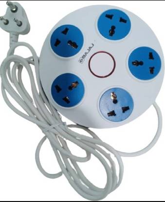 BAJAJ 5 Way Extension Cord 3 Meter 5  Socket Extension Boards