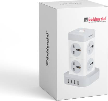 Goldmedal Turbomax 8+4 Power Strip 8  Socket Extension Boards