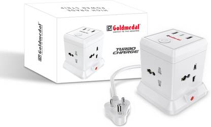 Goldmedal Turbocharge 4+3 Power Strip 4  Socket Extension Boards