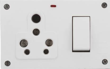 HI-PLASST PVC 16a switch-Socket Combined board 1  Socket Extension Boards