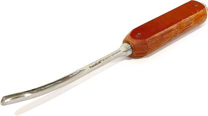 FusionKraft Lexer Bone Gouge, Curved, 6mm Scoop Cutting Wedge, Fiber Handle, 8.75" Surgical Chisel