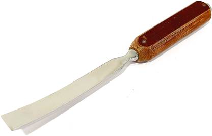FusionKraft Bone Chisel, Curved, 15mm Wide Cutting Bevelled Wedge, Fiber Handle, 9.25" Surgical Chisel