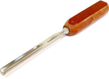FusionKraft Lexer Bone Gouge, Straight, 10mm Scoop Cutting Wedge, Fiber Handle, 8.75" Surgical Chisel